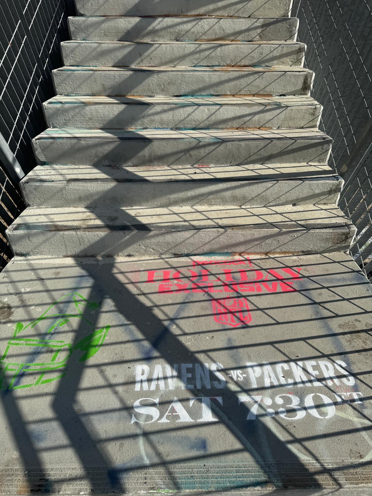 Stencil 11.2 Sixth St Metro Stairs